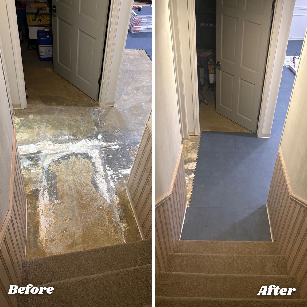 DIY basement flooring