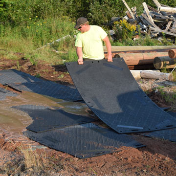 lightweight ground protection mats for mud