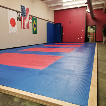 jiu jitsu foam mats in studio