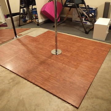 Pole Dance Floor - Raised Flooring Tiles