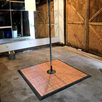 portable pole dancing tiles
