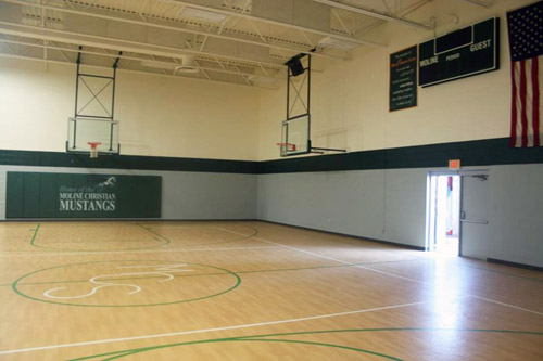 Moline Christian School Gym Wall Pad
