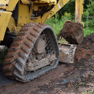 mud mats for excavator and trencher
