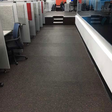 Telemarketing Center Rubber Flooring