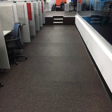 rubber hallway floor