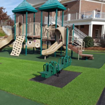 Church playground flooring