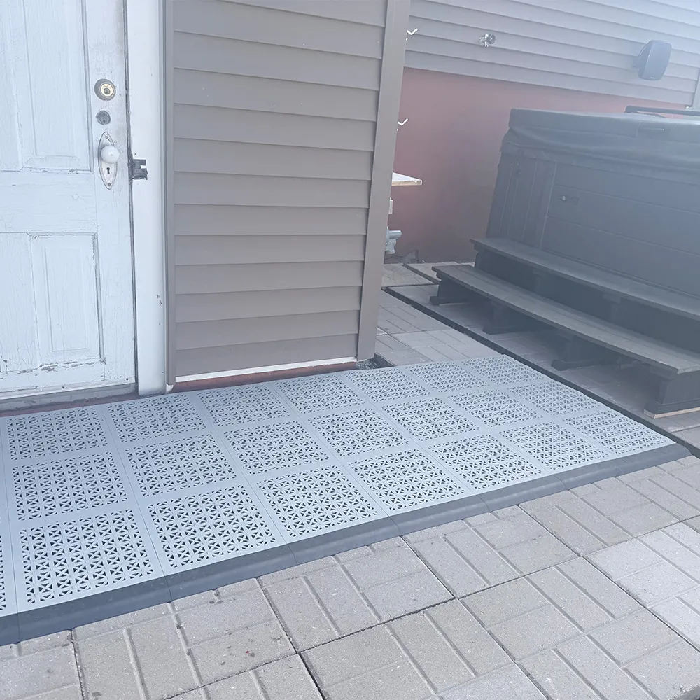 raised tiles for hot tub surround