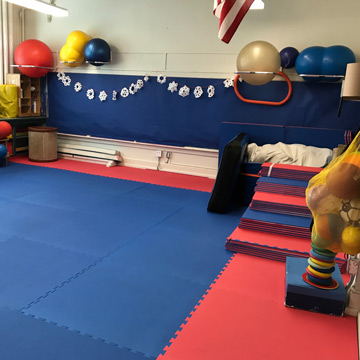 padded room flooring system