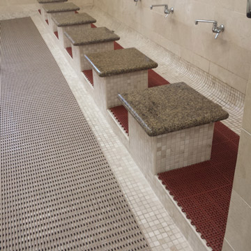 patterned bathroom floor tiles