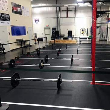 Rubber Gym Flooring Rolls at Peak Gymnastics and Fitness