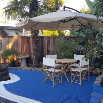 Backyard pool deck cool flooring ideas