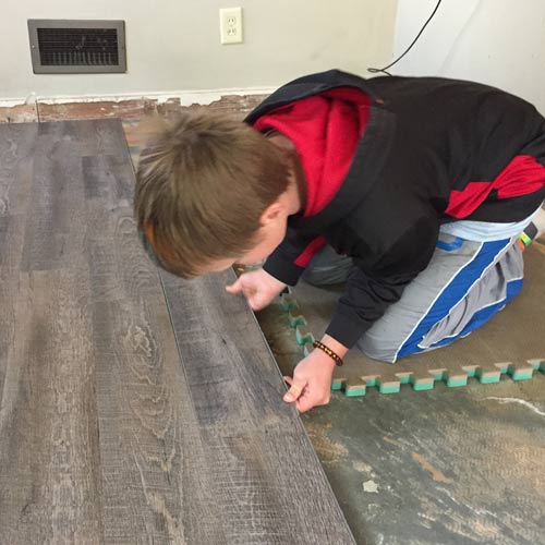 Puzzle portable work mat