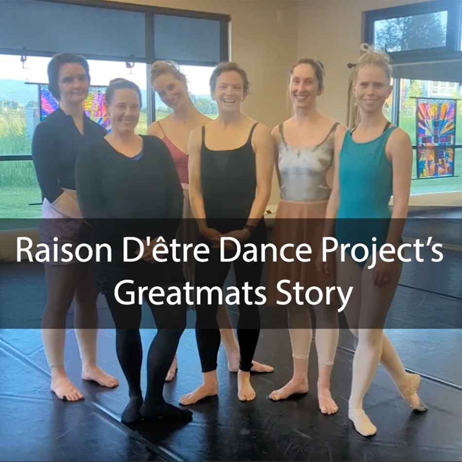Raison D’être Dance Project group on new marley dance floor