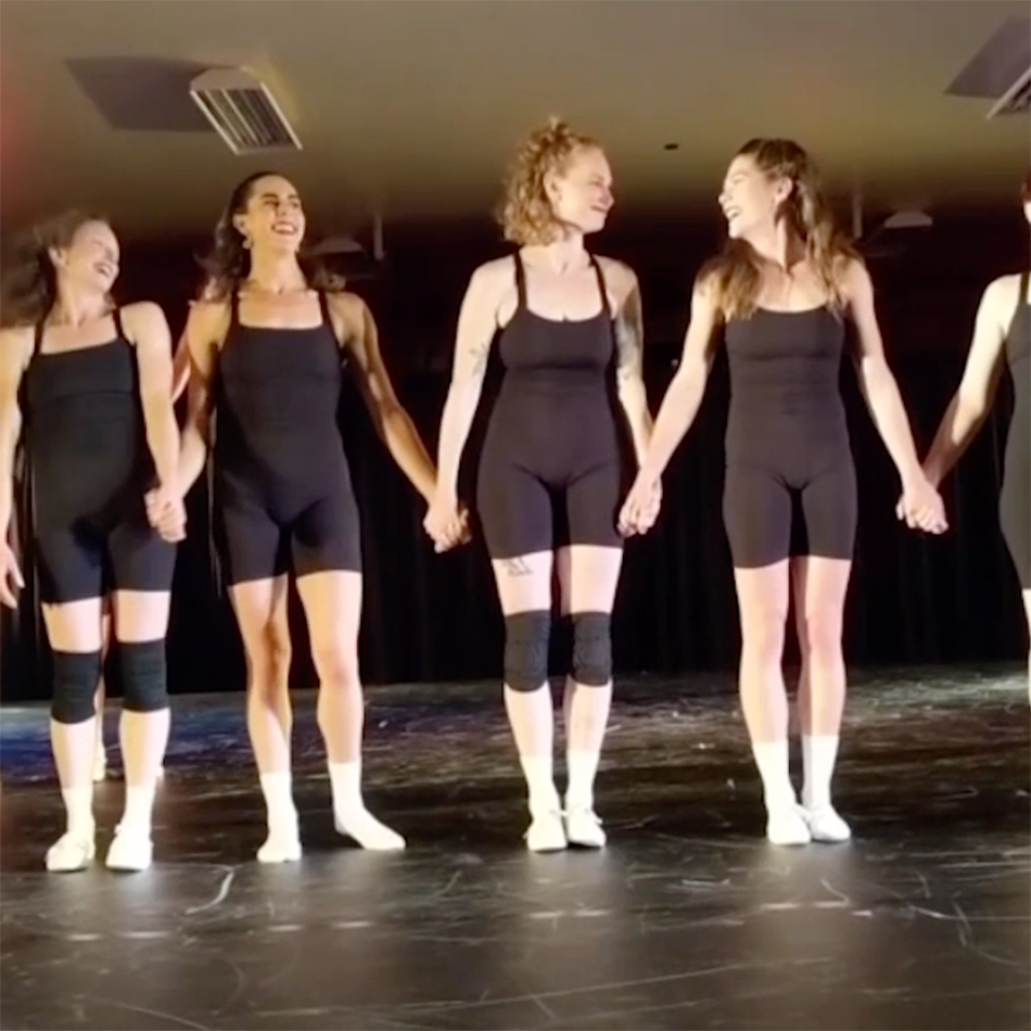 Raison D’être Dance Project dancers on new marley flooring