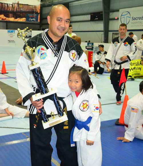 Reggie Madrigal with daughter Jade