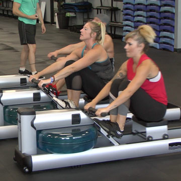 Rowing machine on carpet online