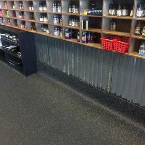 Rolled Rubber Floors for Retail Shop