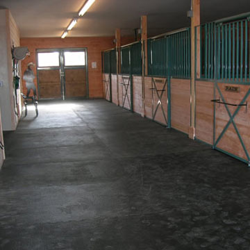 rubber flooring for horse barns aisle