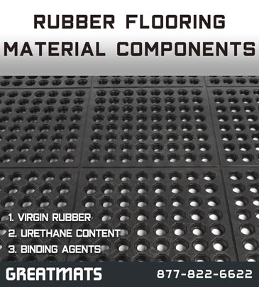 Rubber Flooring Material Components info graphic