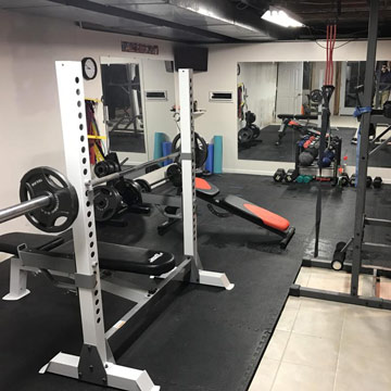 Rubber Gym Flooring Tiles for Weight Bench