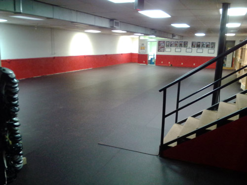 Cleaning Rubber Athletic Room Flooring