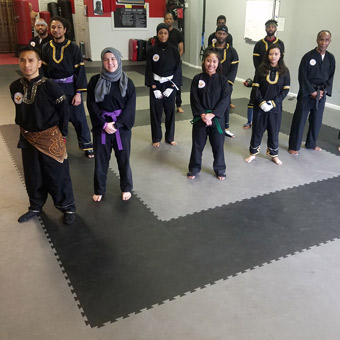 silat martial arts class foam mats flooring