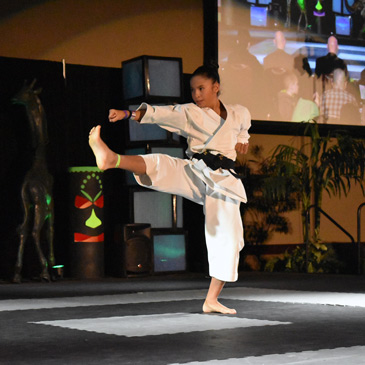 Sofia Rodriguez-Florez on Greatmats Karate Puzzle Mats