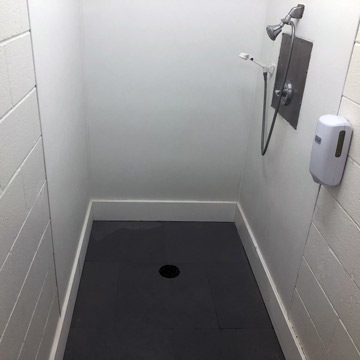 soft shower floor gray slate