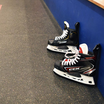 hockey skate safe rubber flooring