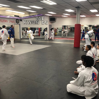tae kwon do floor mats at Stockbridge Tae Kwon Do Academy