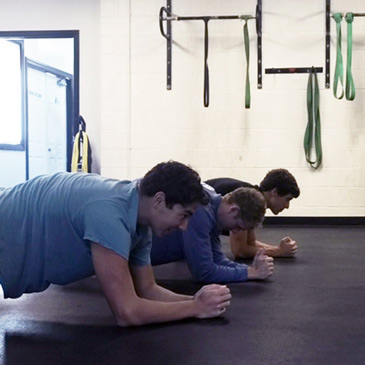 Planking on Interlocking Gym Flooring Tiles