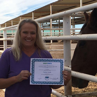 Tammy Smith With Greatmats Certificate