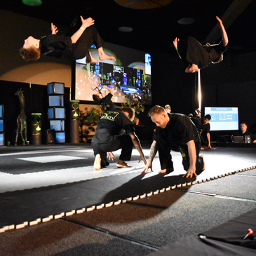 Team Infinity Karate Creative Musical Extreme Form on Martial Arts Puzzle Mats