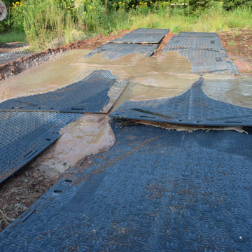 temporary driveway mats mud end to end