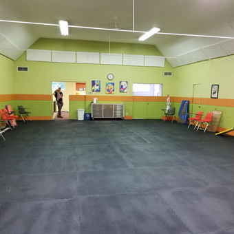 Doggie Daycare Training Center using Thick Rubber Flooring Mats