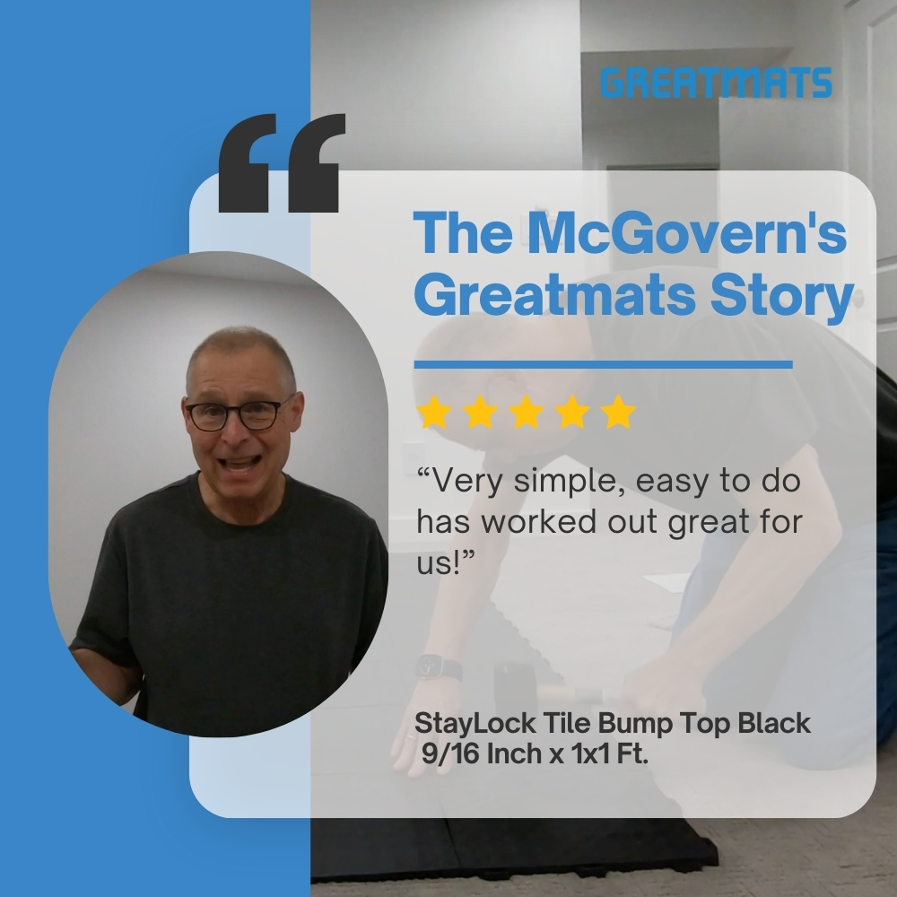 the mcgoverns install exercise flooring over carpet