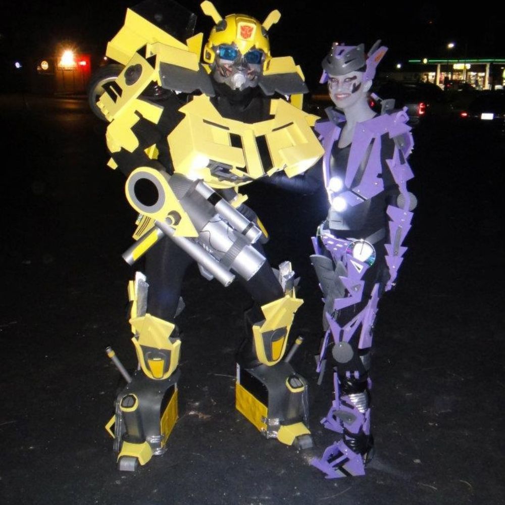 Foam Puzzle Mats Transformers Bumblebee and Arcee Costumes