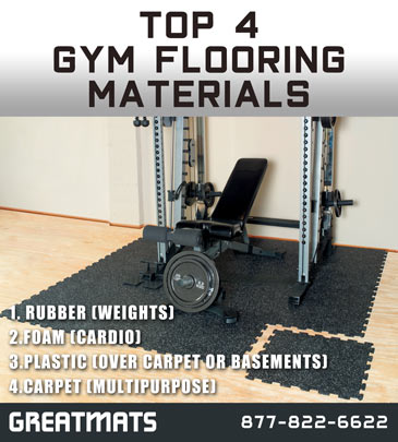 top 4 gym flooring materials info