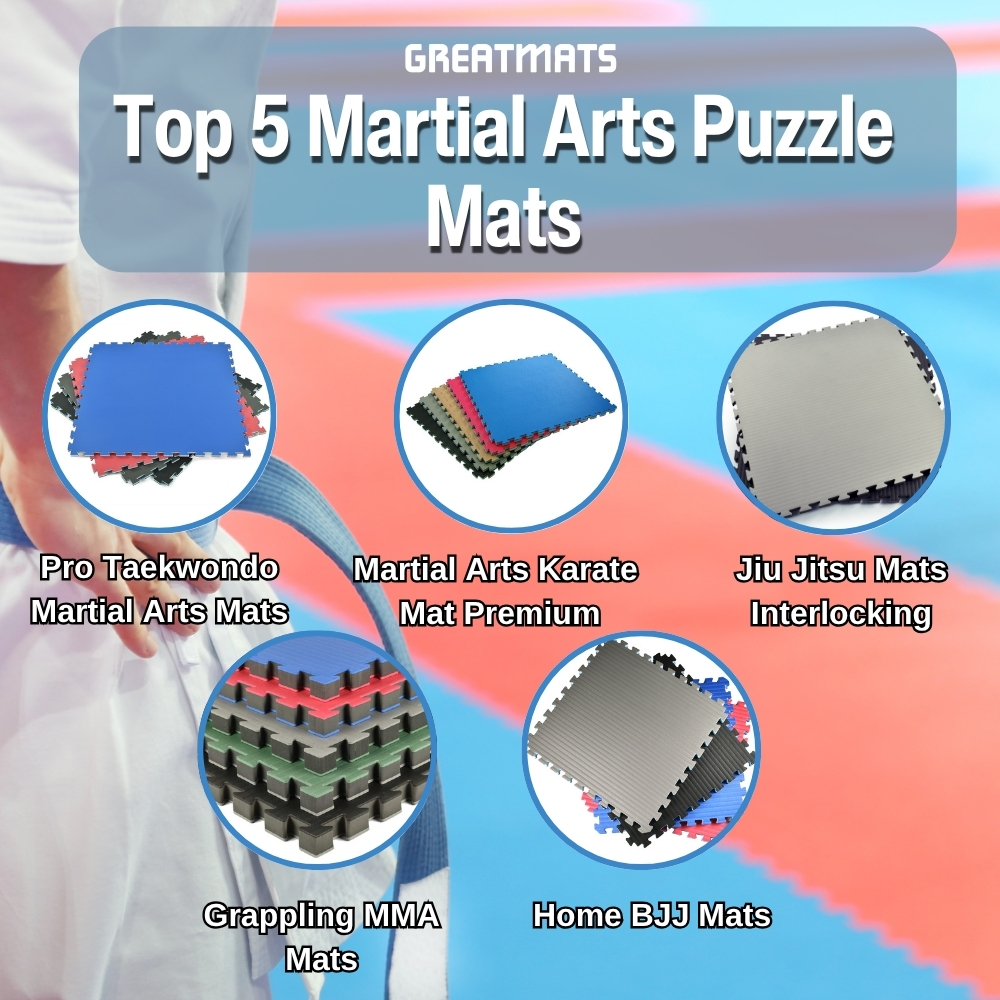 best martial arts mats puzzle mats infographic