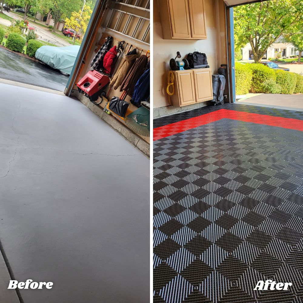 garage flooring transformation