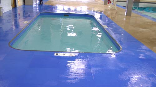Unity School District Pool with Life Floor pool decking