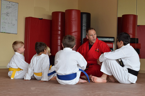 Karate mats at class in Rosemount Min