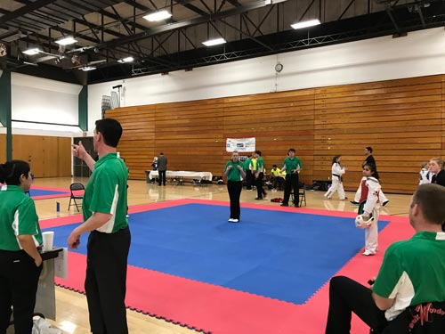 large foam mats used at school competition