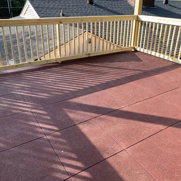 Rubber Flooring Tiles for Verandas
