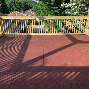 Thick Rubber Tiles for Veranda Floors