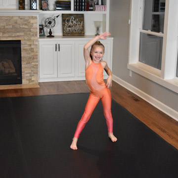 Vinyl dance floor on hardwood Scarlett Manzel