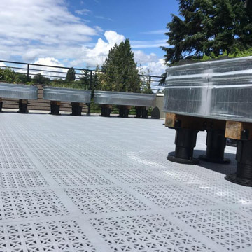 Gray PVC Deck, Patio, Terrace and Rooftop Tiles