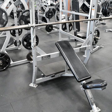 weight room flooring installation