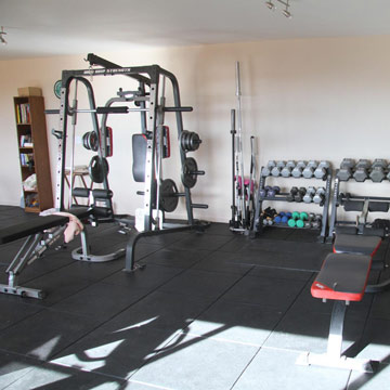 Commercial Weight Room flooring