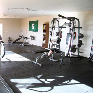 weight room tiles